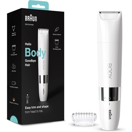 Электробритва для тела Body Mini-Trimmer для мужчин и женщин - белый Bs1000, Braun
Электробритва для тела Body Mini-Trimmer для мужчин и женщин - белый Bs1000, Braun