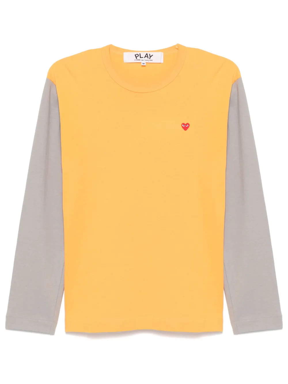 Двухцветная футболка с логотипом Comme Des Garçons Play, оранжевый
Двухцветная футболка с логотипом Comme Des Garçons Play, оранжевый