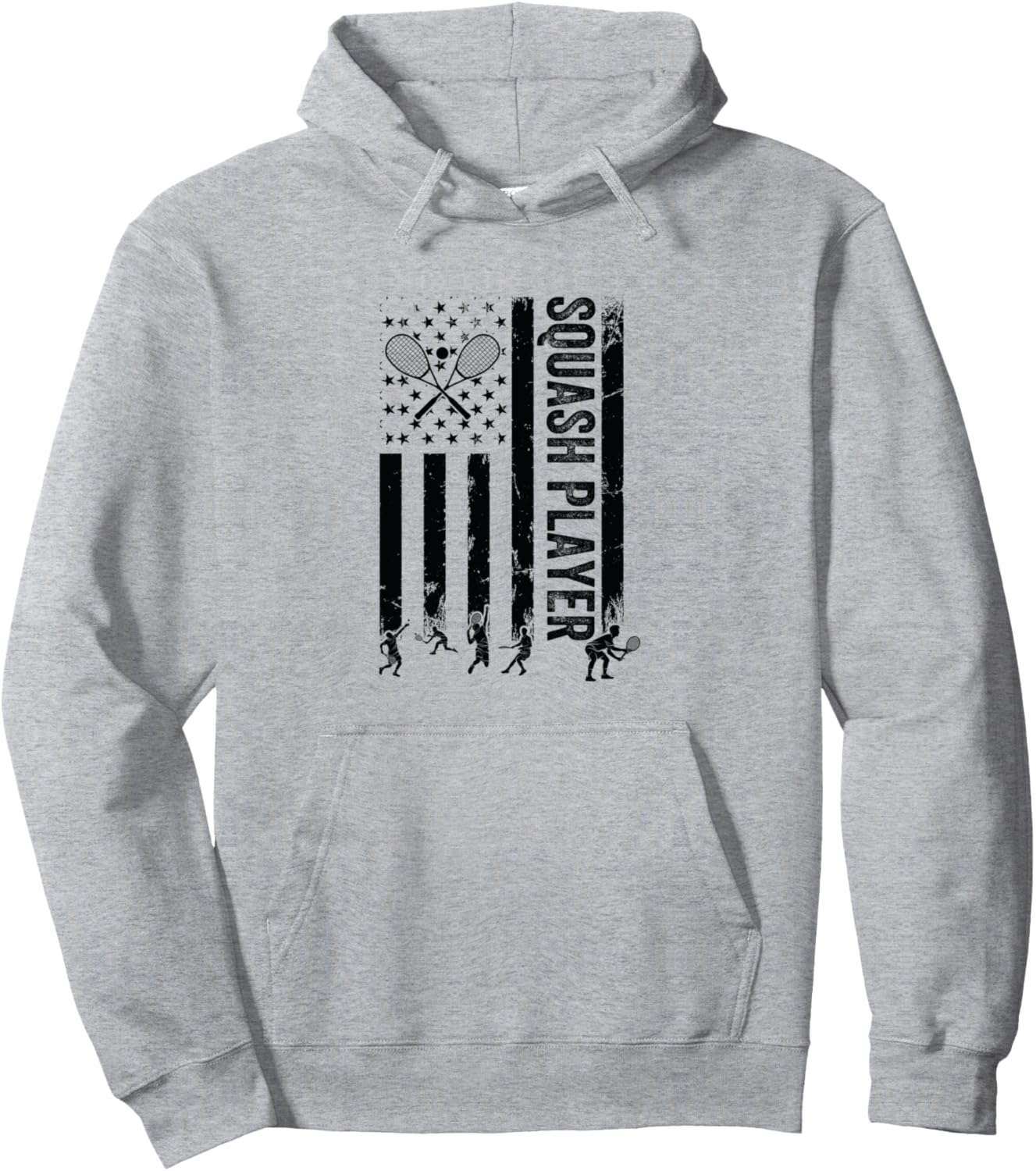 Худи с изображением американского флага и игрока в сквош Squash Designs, серый
Худи с изображением американского флага и игрока в сквош Squash Designs, серый
