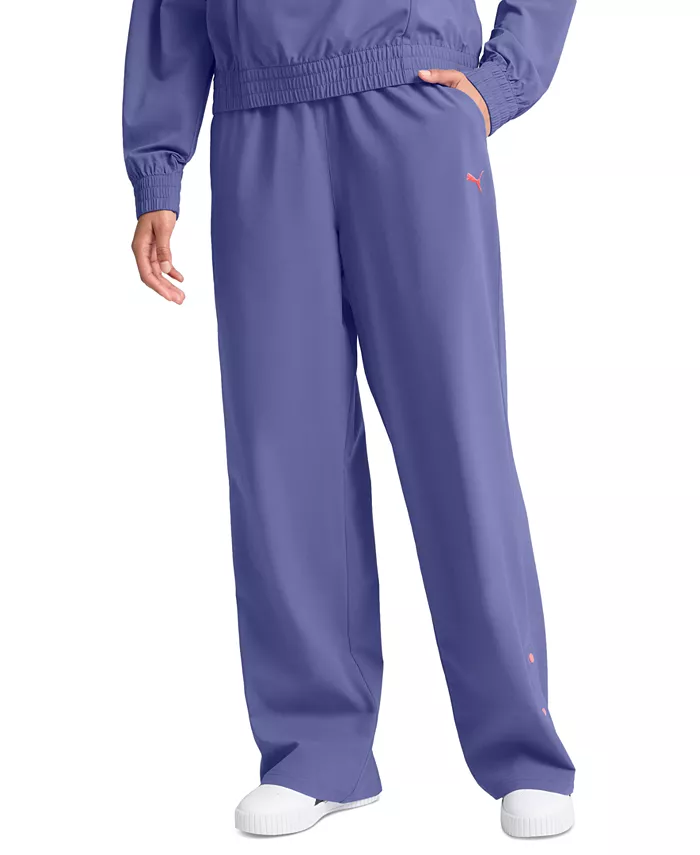 Женские базовые прямые брюки с водоотталкивающим покрытием из ткани рипстоп Puma, синий
Женские базовые прямые брюки с водоотталкивающим покрытием из ткани рипстоп Puma, синий