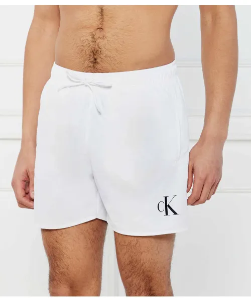 Пляжные шорты Regular fit Calvin Klein Swimwear, белый 
Пляжные шорты Regular fit Calvin Klein Swimwear, белый