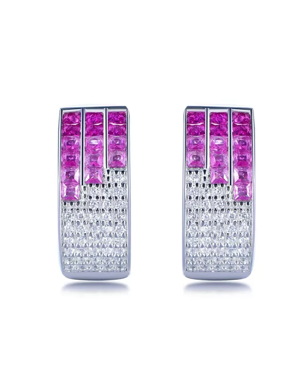 Серьги-Хагге Suzy Levian из стерлингового серебра с невидимой оправой и кубическими цирконами Suzy Levian New York, pink
Серьги-Хагге Suzy Levian из стерлингового серебра с невидимой оправой и кубическими цирконами Suzy Levian New York, pink