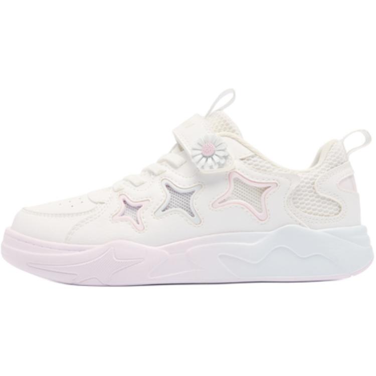 Износостойкие низкие детские кроссовки для скейтбординга для подростков QIAODAN, белый 
Износостойкие низкие детские кроссовки для скейтбординга для подростков QIAODAN, белый