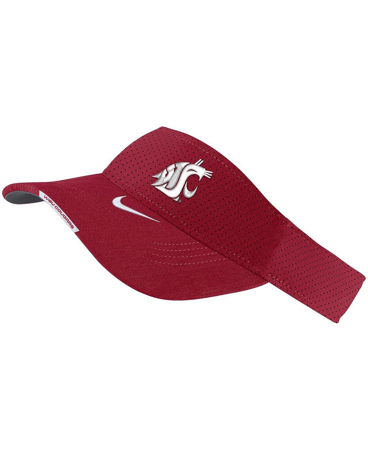 Мужские кроссовки Crimson Washington State Cougars 2023 с регулируемым козырьком Sideline Performance Nike 
Мужские кроссовки Crimson Washington State Cougars 2023 с регулируемым козырьком Sideline Performance Nike