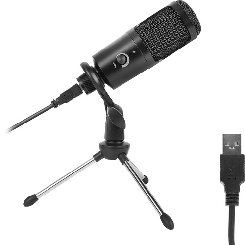 Конденсаторный Микрофон CAMVATE USB с Настольным Штативом
Конденсаторный Микрофон CAMVATE USB с Настольным Штативом