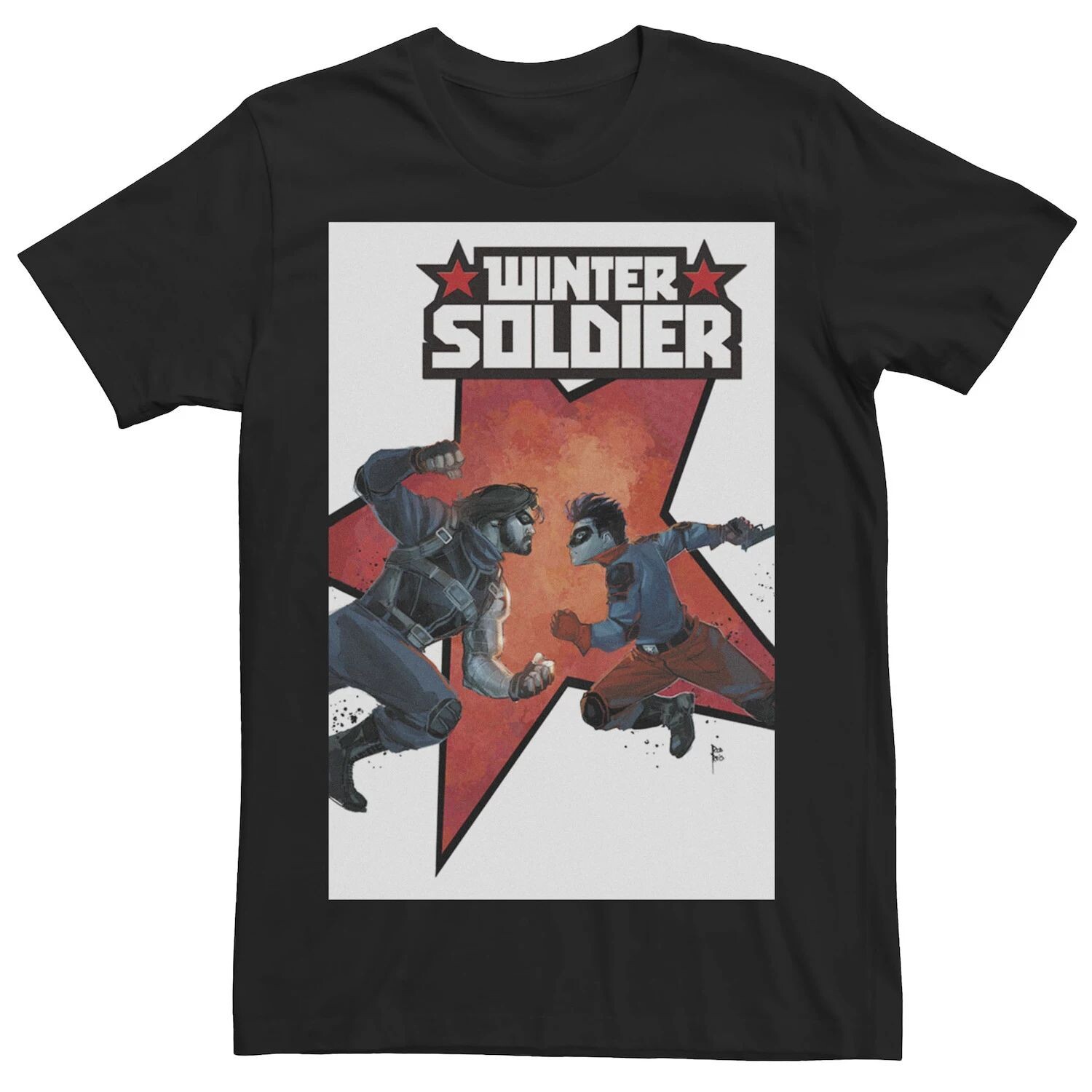 Мужская футболка с обложкой комиксов Marvel Winter Soldier Buckey Against RJ Licensed Character
Мужская футболка с обложкой комиксов Marvel Winter Soldier Buckey Against RJ Licensed Character