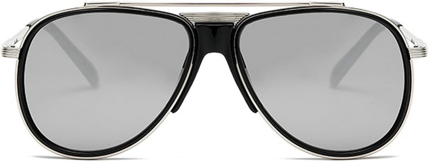 Ретро-солнцезащитные очки-пилот с двойной перемычкой для женщин, модные очки для вождения для мужчин, защита от УФ-излучения UV400, трендовые овальные солнцезащитные очки для активного отдыха mincl, Silver
Ретро-солнцезащитные очки-пилот с двойной перемычкой для женщин, модные очки для вождения для мужчин, защита от УФ-излучения UV400, трендовые овальные солнцезащитные очки для активного отдыха mincl, Silver