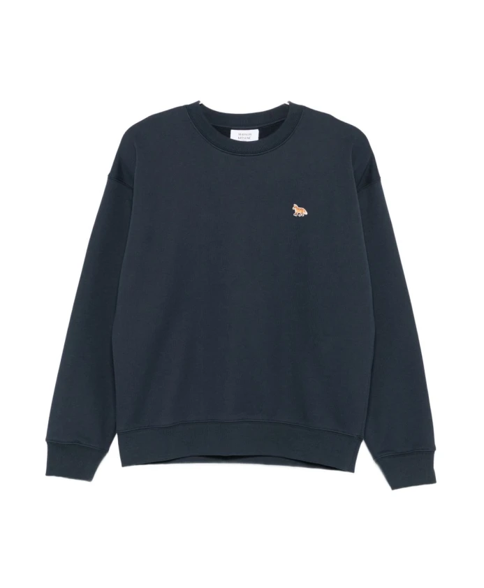 Пуловер с круглым вырезом и деталями в виде голубой лисы. Maison Kitsunã, синий
Пуловер с круглым вырезом и деталями в виде голубой лисы. Maison Kitsunã, синий