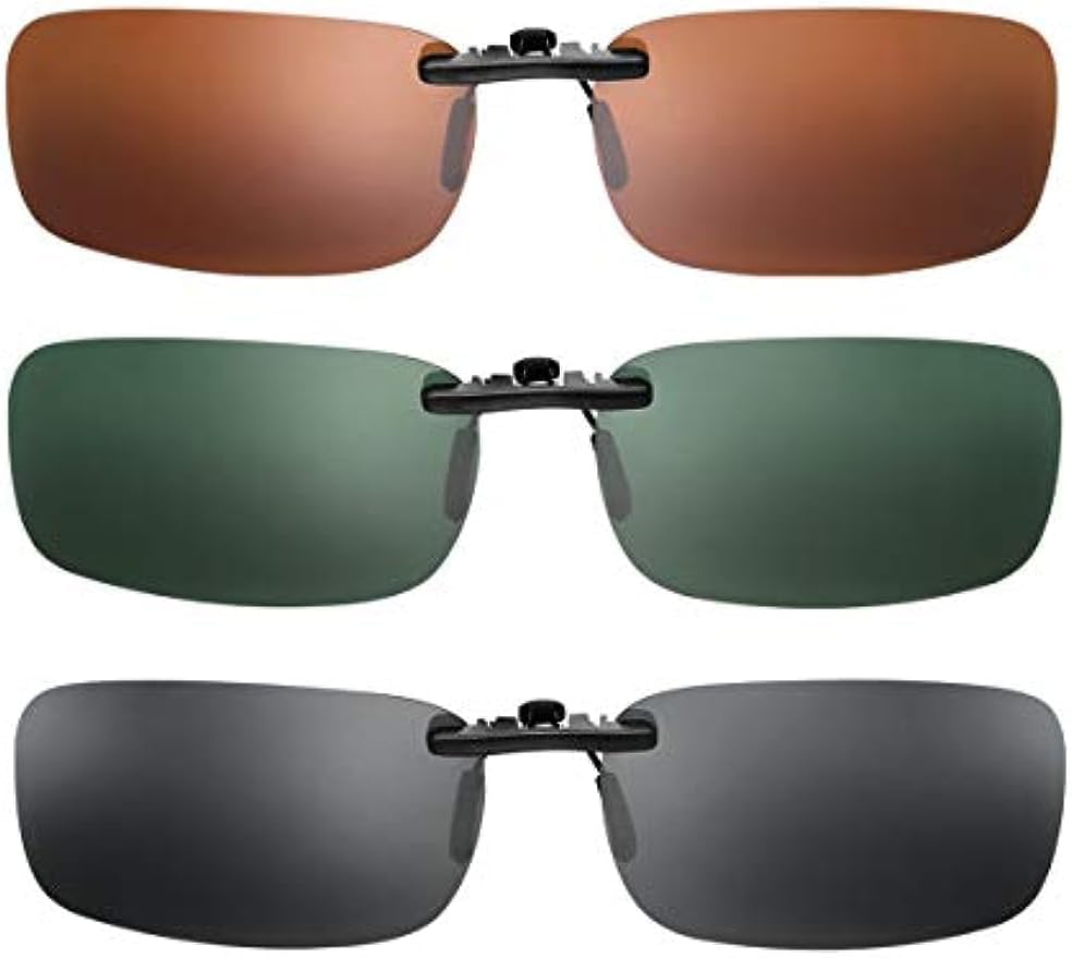 RCFINE 3 шт. поляризованные солнцезащитные очки с зажимом, солнцезащитные очки с зажимом для очков с диоптриями, очки для вождения, солнцезащитные очки без оправы с зажимом, Black
RCFINE 3 шт. поляризованные солнцезащитные очки с зажимом, солнцезащитные очки с зажимом для очков с диоптриями, очки для вождения, солнцезащитные очки без оправы с зажимом, Black