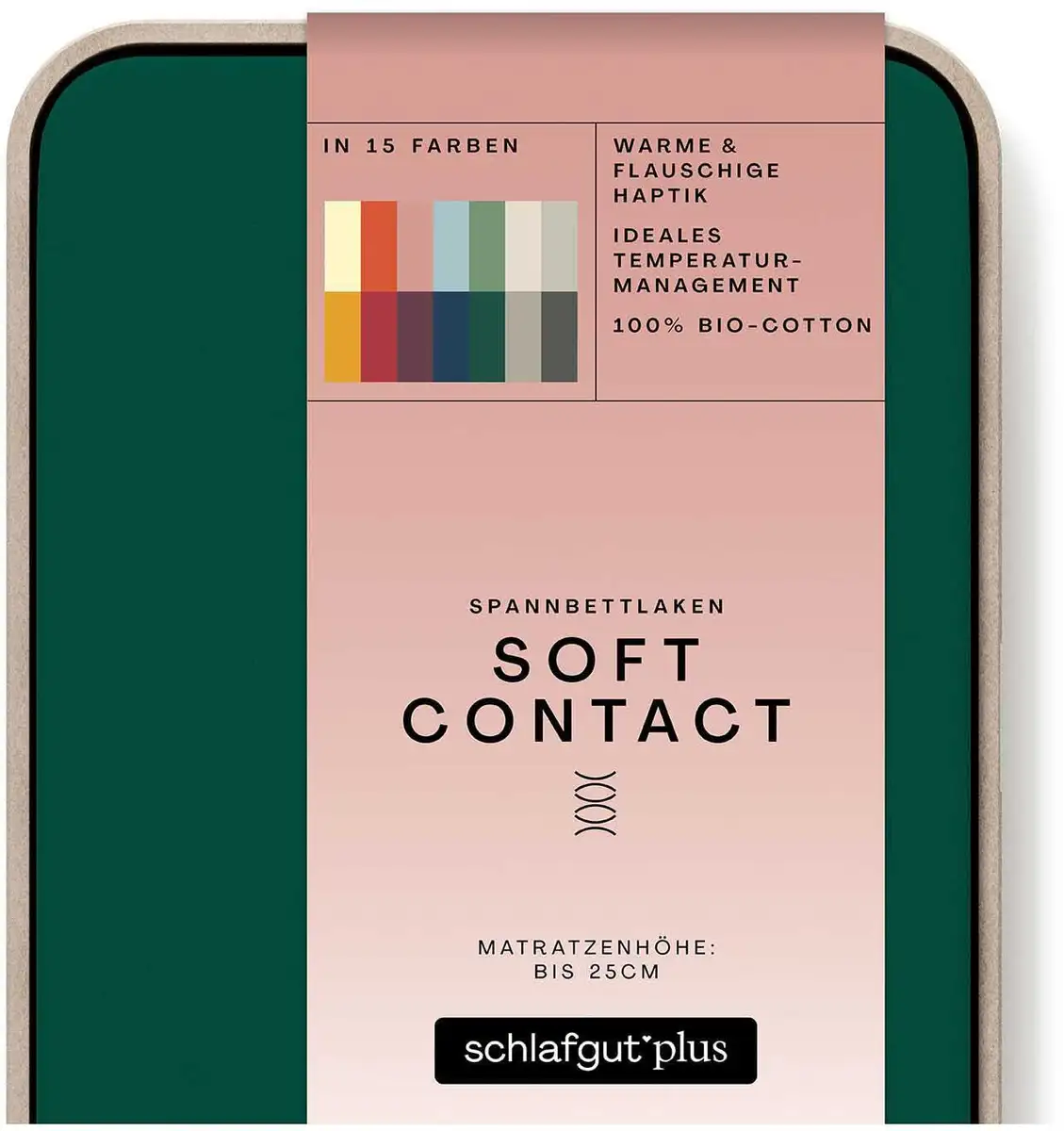 Простыня Schlafgut "Soft Contact", 100% органический хлопок 140-160х200 см, 1 шт., цвет Green Deep
Простыня Schlafgut "Soft Contact", 100% органический хлопок 140-160х200 см, 1 шт., цвет Green Deep