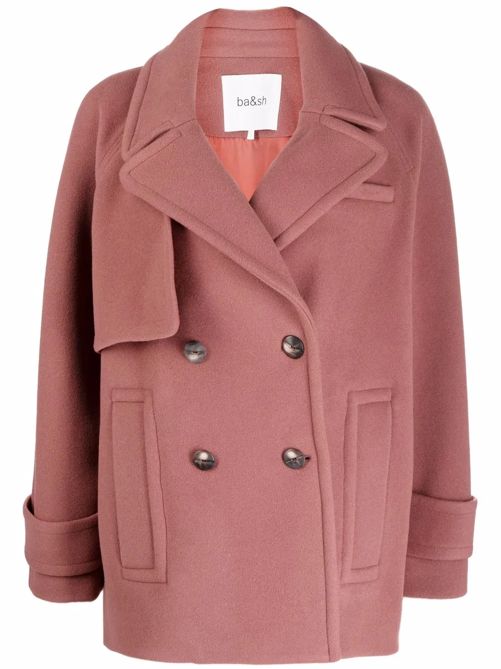 Двубортное пальто Ba&Sh, розовый
Двубортное пальто Ba&Sh, розовый