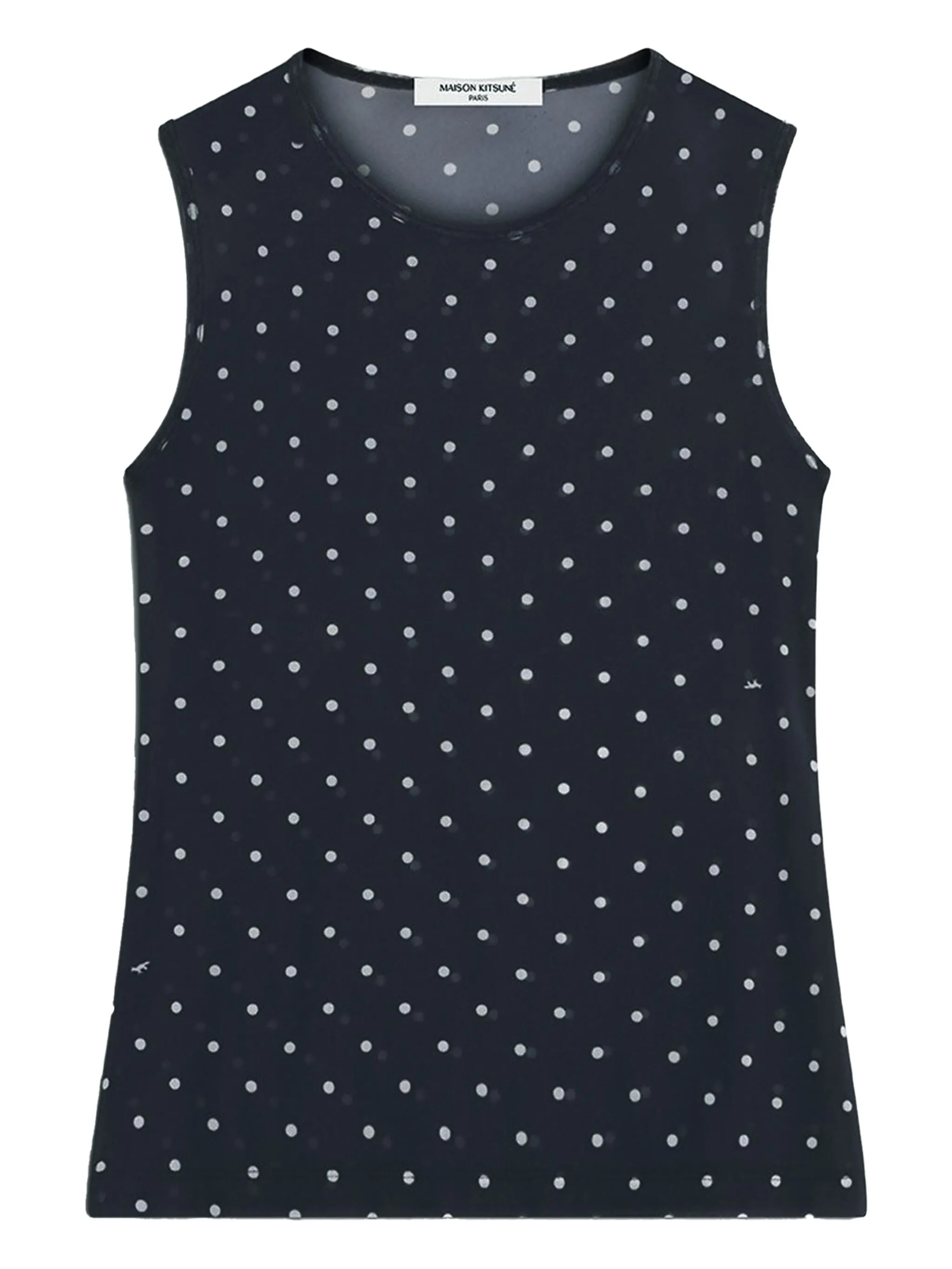 Топ в горох Maison Kitsuné, черный
Топ в горох Maison Kitsuné, черный