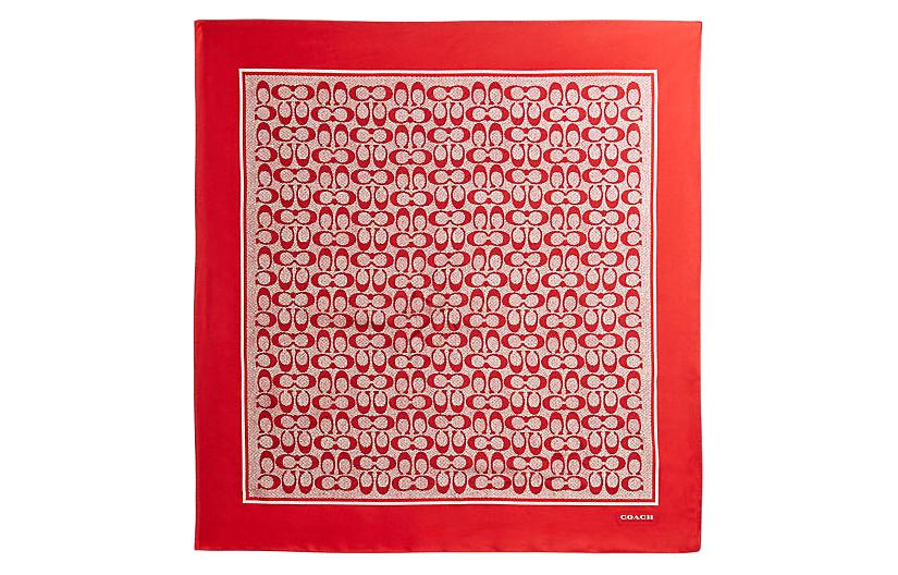 COACH Шёлковый шарф, Red
COACH Шёлковый шарф, Red