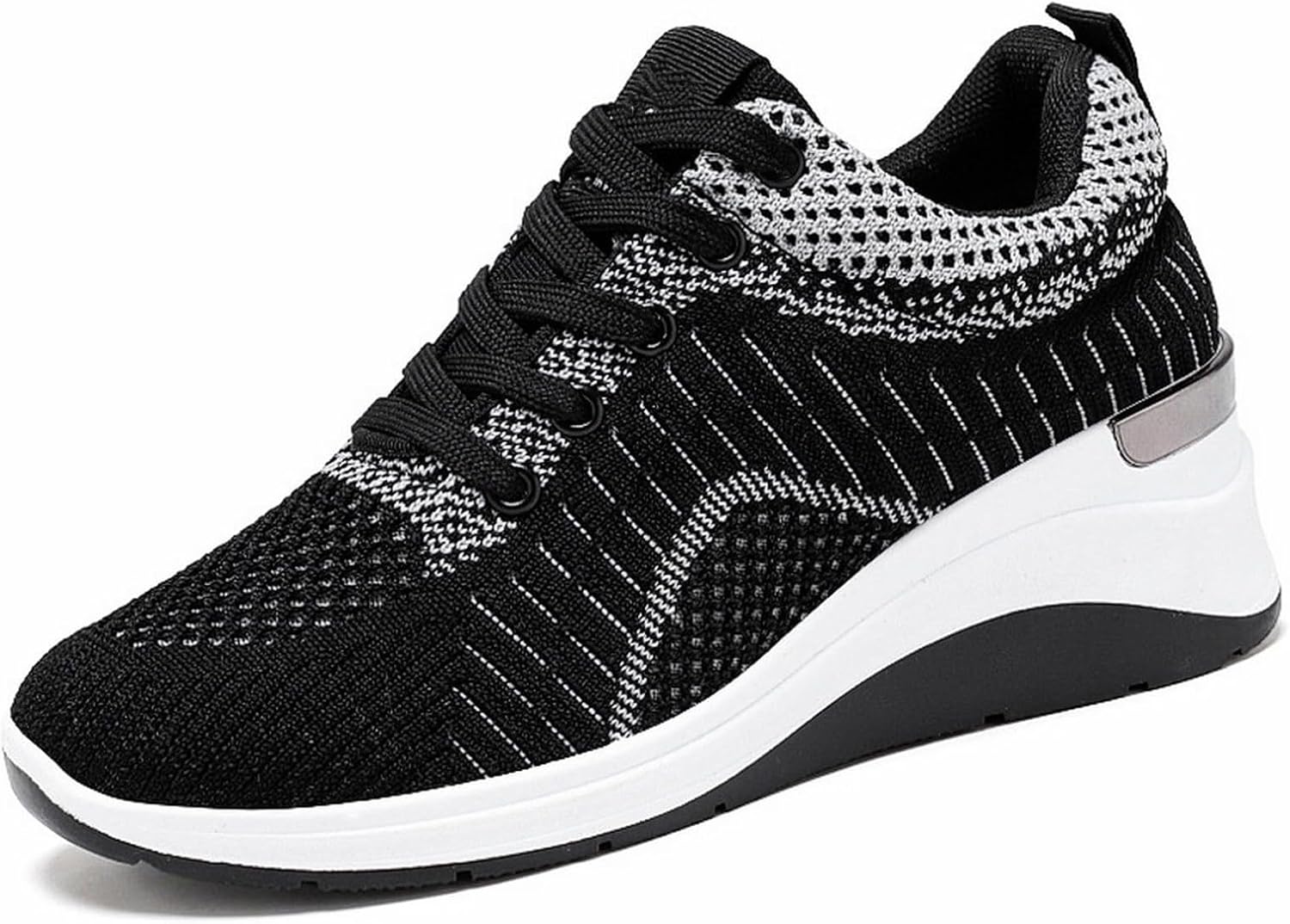 Женские вязаные прогулочные кроссовки с сеткой, дышащие, на высокой танкетке, шнуровке, спортивные, с комфортной поддержкой свода стопы, ортопедические, для бега и тенниса Baxtayel, черный
Женские вязаные прогулочные кроссовки с сеткой, дышащие, на высокой танкетке, шнуровке, спортивные, с комфортной поддержкой свода стопы, ортопедические, для бега и тенниса Baxtayel, черный