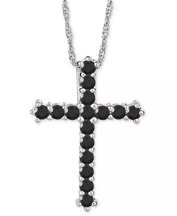 Ожерелье с подвеской в виде креста из оникса, 18 дюймов, из стерлингового серебра (также из бирюзы) Macy'S, onyx
Ожерелье с подвеской в виде креста из оникса, 18 дюймов, из стерлингового серебра (также из бирюзы) Macy'S, onyx