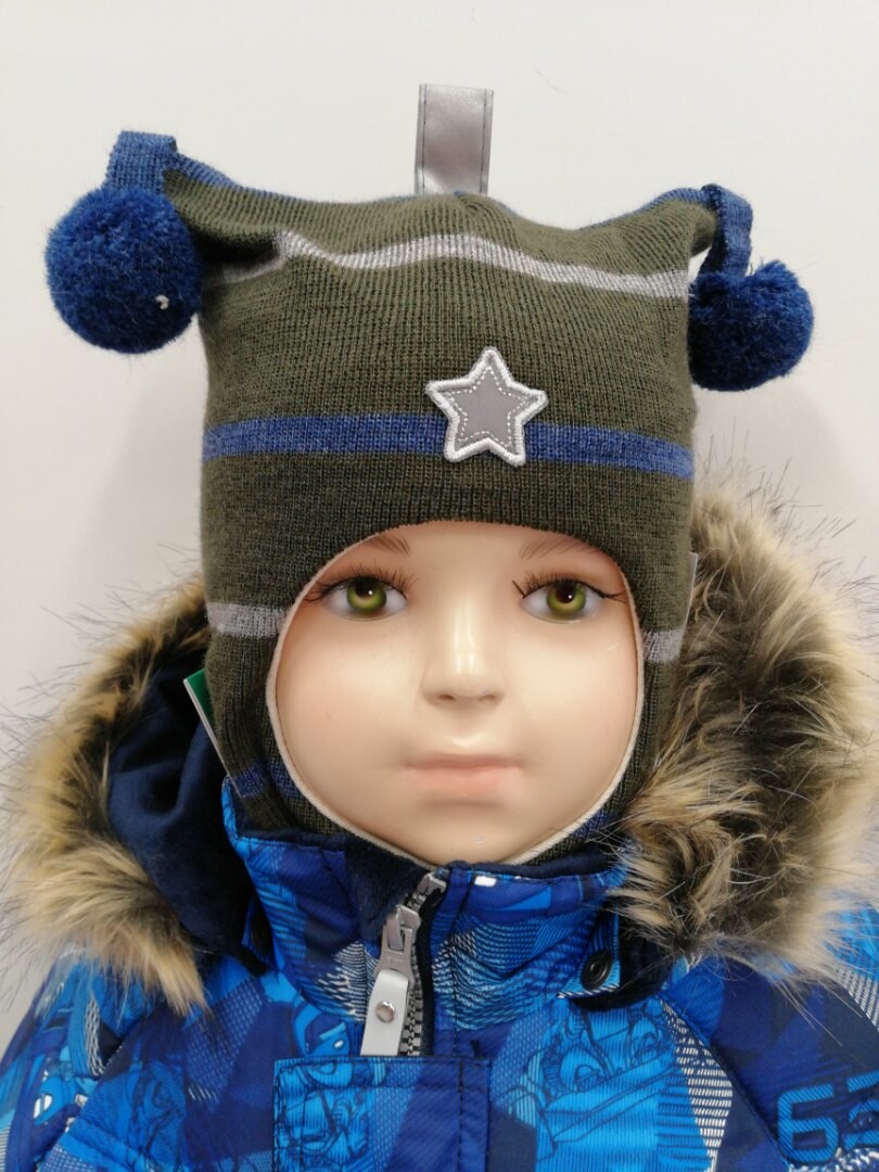 Балаклава детская Kivat в полоску, коричневый / синий / серый
Балаклава детская Kivat в полоску, коричневый / синий / серый