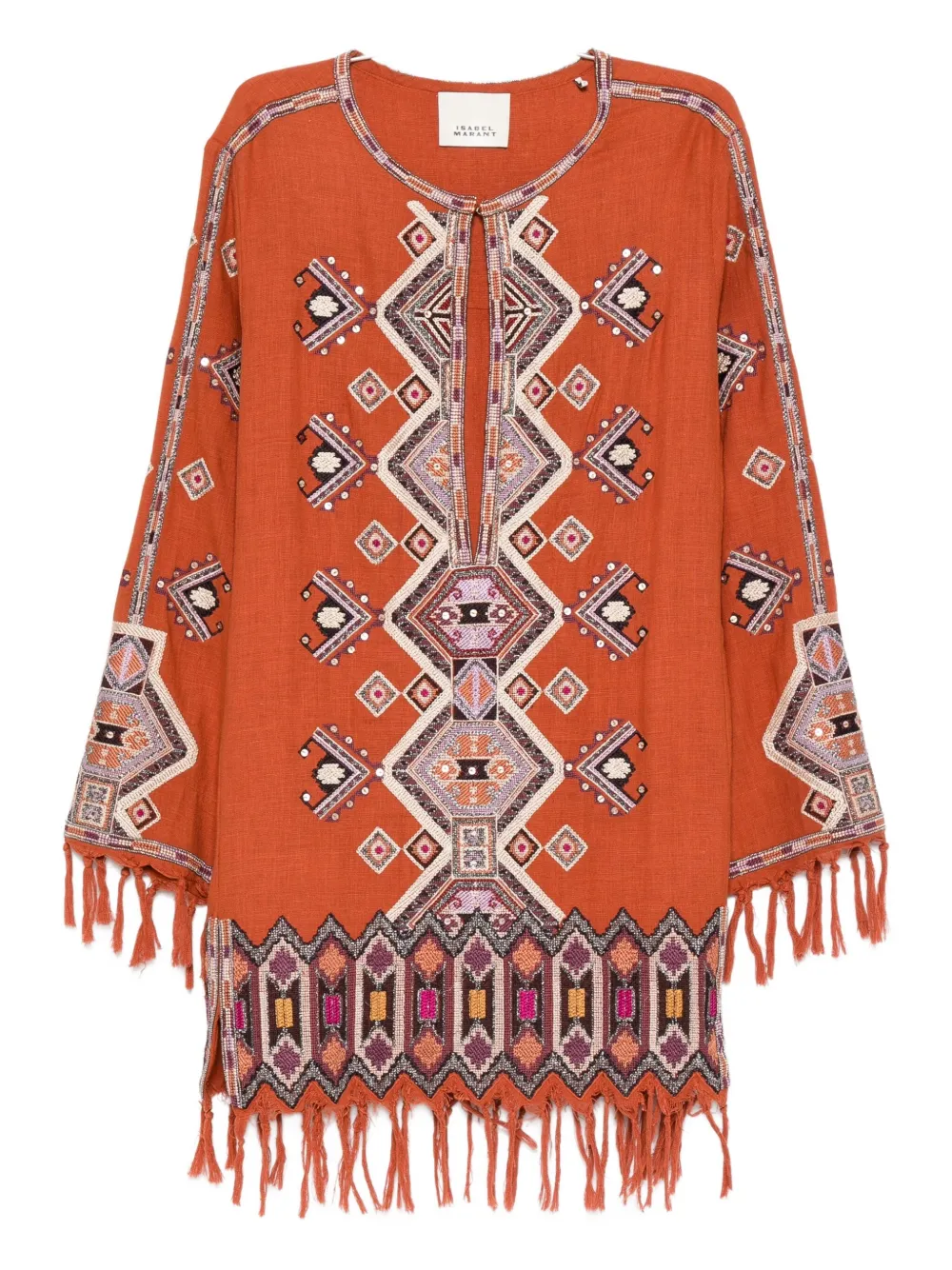 Мини-платье с бахромой Isabel Marant, оранжевый
Мини-платье с бахромой Isabel Marant, оранжевый