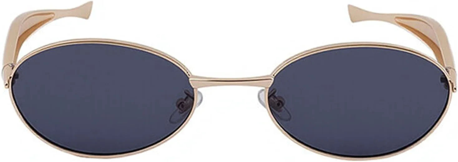 Ретро-очки овальной формы для женщин и мужчин - классические винтажные модные очки 90-х с защитой от УФ-излучения UV400, золотистая металлическая оправа willochra, C2
Ретро-очки овальной формы для женщин и мужчин - классические винтажные модные очки 90-х с защитой от УФ-излучения UV400, золотистая металлическая оправа willochra, C2