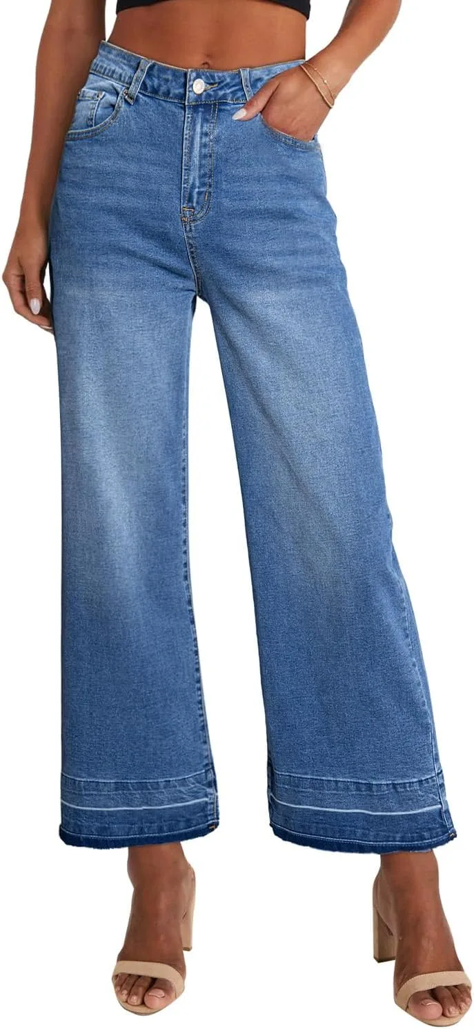 CHOUYATOU Женские джинсы 2026 High Waisted с потертостями и бахромой
CHOUYATOU Женские джинсы 2026 High Waisted с потертостями и бахромой