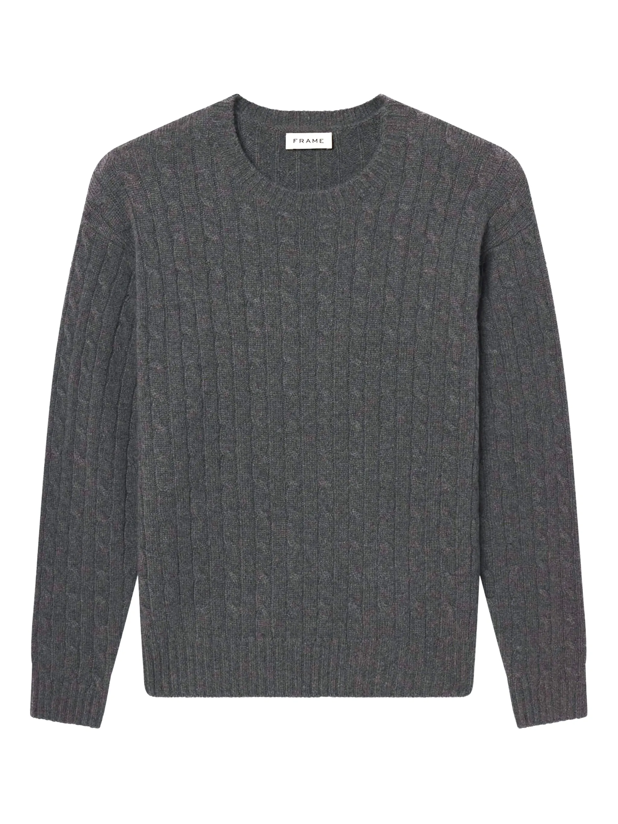 Вязаный джемпер с круглым вырезом Frame, серый
Вязаный джемпер с круглым вырезом Frame, серый