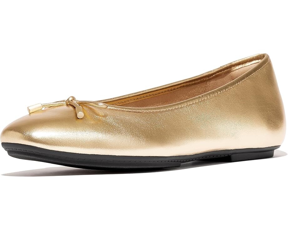 Туфли на плоской подошве FitFlop Delicato Bow Soft Metallic-Leather Ballerinas, цвет Old Gold
Туфли на плоской подошве FitFlop Delicato Bow Soft Metallic-Leather Ballerinas, цвет Old Gold