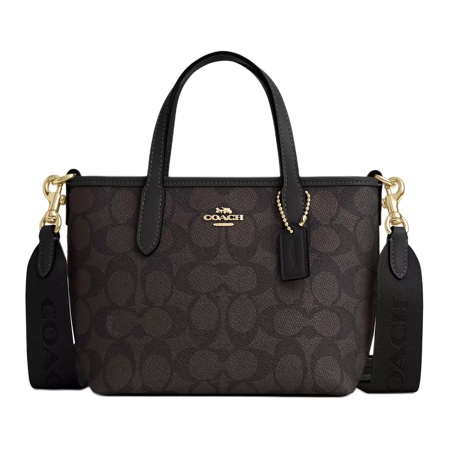 Городская сумка-шоппер из лакированного холста миниатюрная женская черная COACH
Городская сумка-шоппер из лакированного холста миниатюрная женская черная COACH