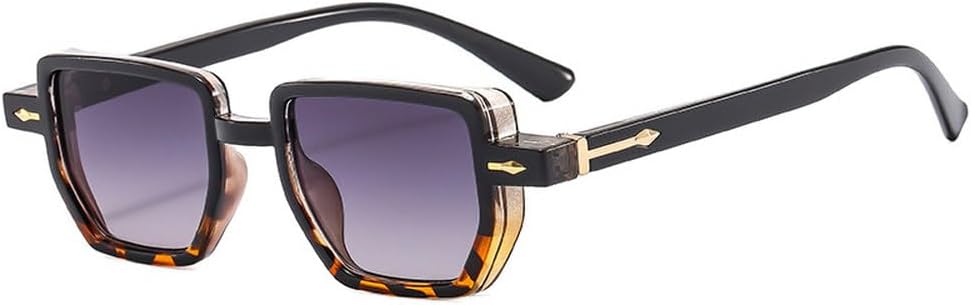 Ретро-солнцезащитные очки Polygon для женщин с градиентным переходом цвета и защитой от УФ-излучения UV400, модные очки с заклепками в стиле панк для мужчин HVTVTLA, Black Leopard Grey
Ретро-солнцезащитные очки Polygon для женщин с градиентным переходом цвета и защитой от УФ-излучения UV400, модные очки с заклепками в стиле панк для мужчин HVTVTLA, Black Leopard Grey