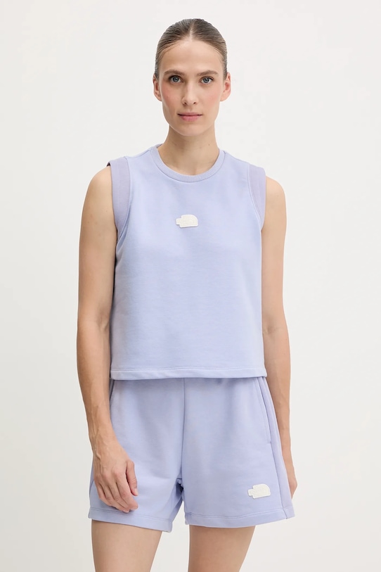 Топ из махры свободного кроя The North Face, синий
Топ из махры свободного кроя The North Face, синий