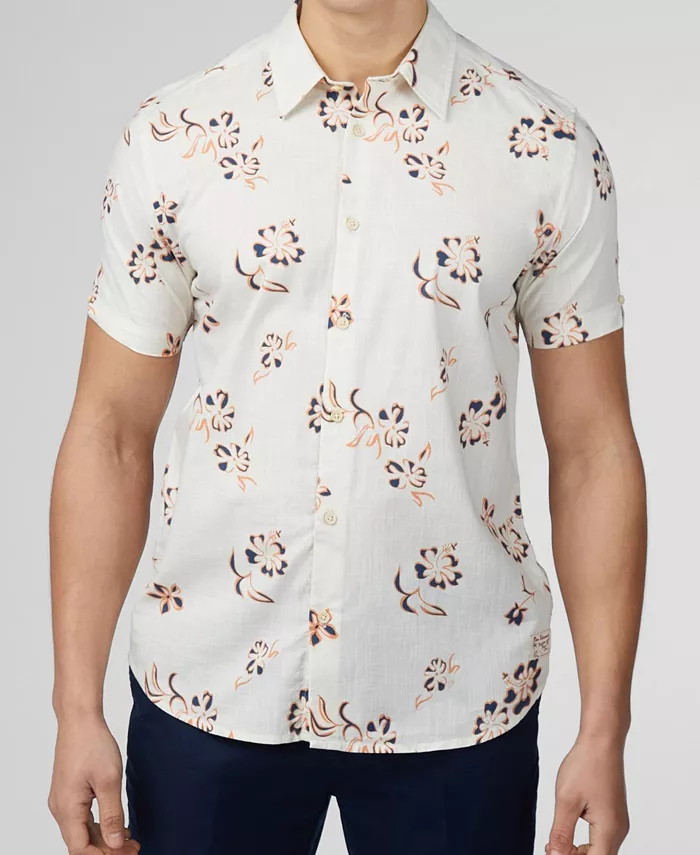 Мужская рубашка с коротким рукавом и линейным цветочным принтом Linear Floral Print Ben Sherman, мультиколор
Мужская рубашка с коротким рукавом и линейным цветочным принтом Linear Floral Print Ben Sherman, мультиколор