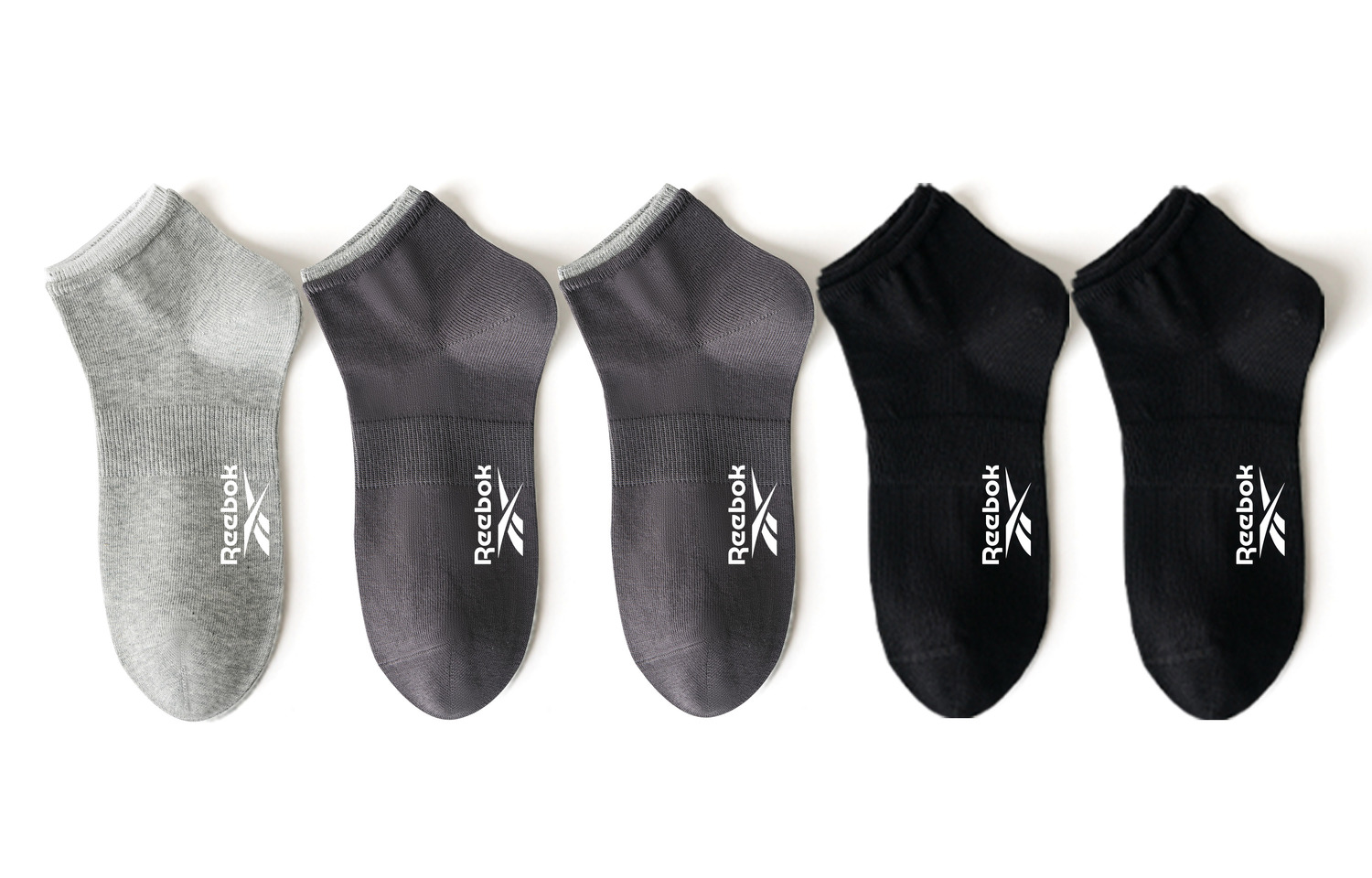 Низкие носки унисекс набор из 5 пар Reebok, черный/темно-серый/светло-серый
Низкие носки унисекс набор из 5 пар Reebok, черный/темно-серый/светло-серый