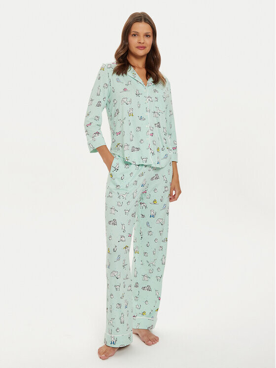 Пижамы стандартного кроя Kate Spade, зеленый
Пижамы стандартного кроя Kate Spade, зеленый