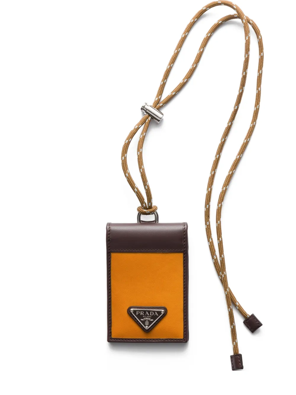 Картхолдер с логотипом Prada, оранжевый
Картхолдер с логотипом Prada, оранжевый