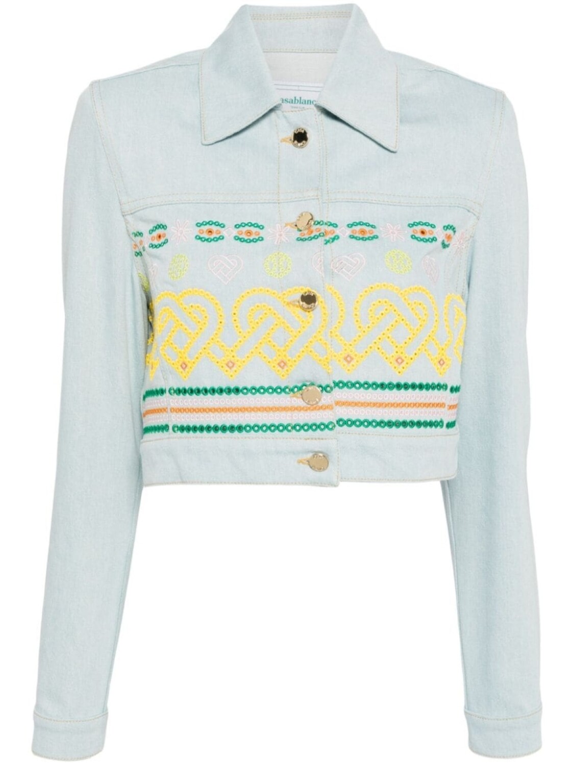 Casablanca джинсовая куртка с вышивкой, синий
Casablanca джинсовая куртка с вышивкой, синий