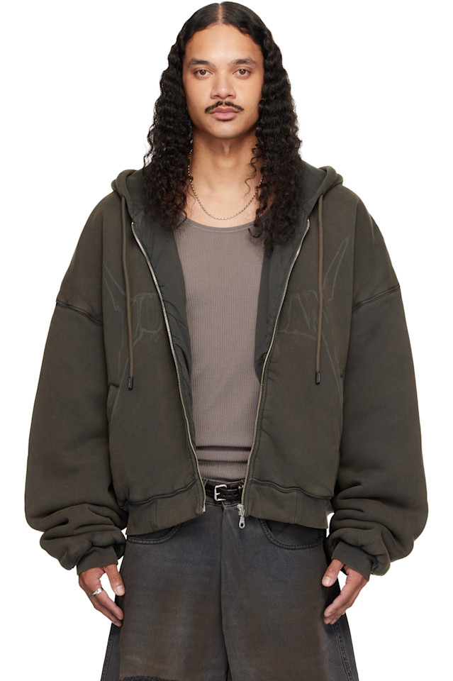 Lu'U Dan Выцветшая толстовка на молнии серого цвета
Lu'U Dan Выцветшая толстовка на молнии серого цвета