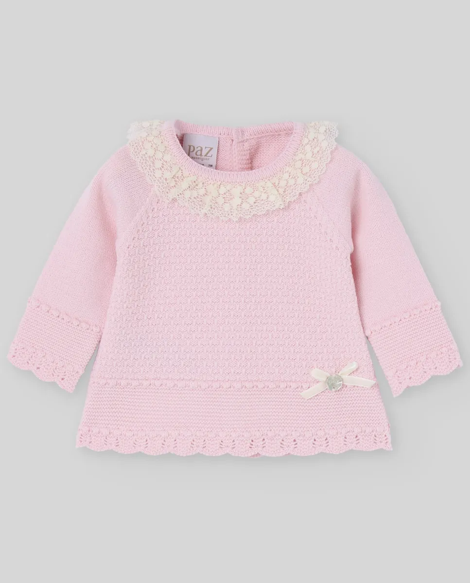 Детский вязаный жилет коллекция Пас Paz Rodríguez, пастельно-розовый
Детский вязаный жилет коллекция Пас Paz Rodríguez, пастельно-розовый