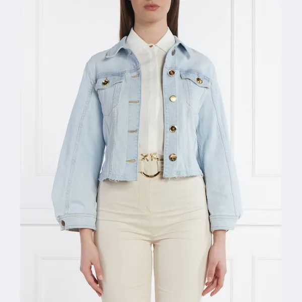 Укороченная джинсовая куртка боб Pinko, синий
Укороченная джинсовая куртка боб Pinko, синий