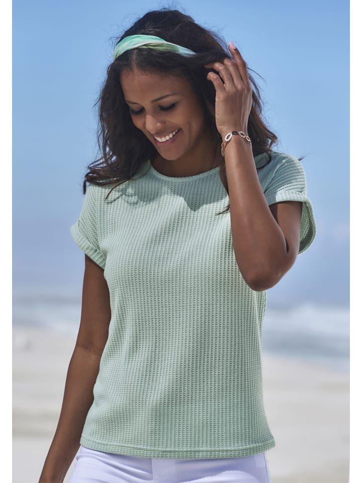 Рубашка с короткими рукавами мятного цвета Vivance
Рубашка с короткими рукавами мятного цвета Vivance