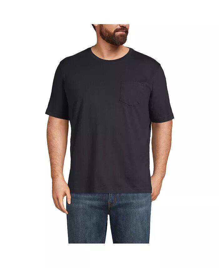 Футболка Big & Tall Super-T с коротким рукавом и карманом Lands' End, черный
Футболка Big & Tall Super-T с коротким рукавом и карманом Lands' End, черный