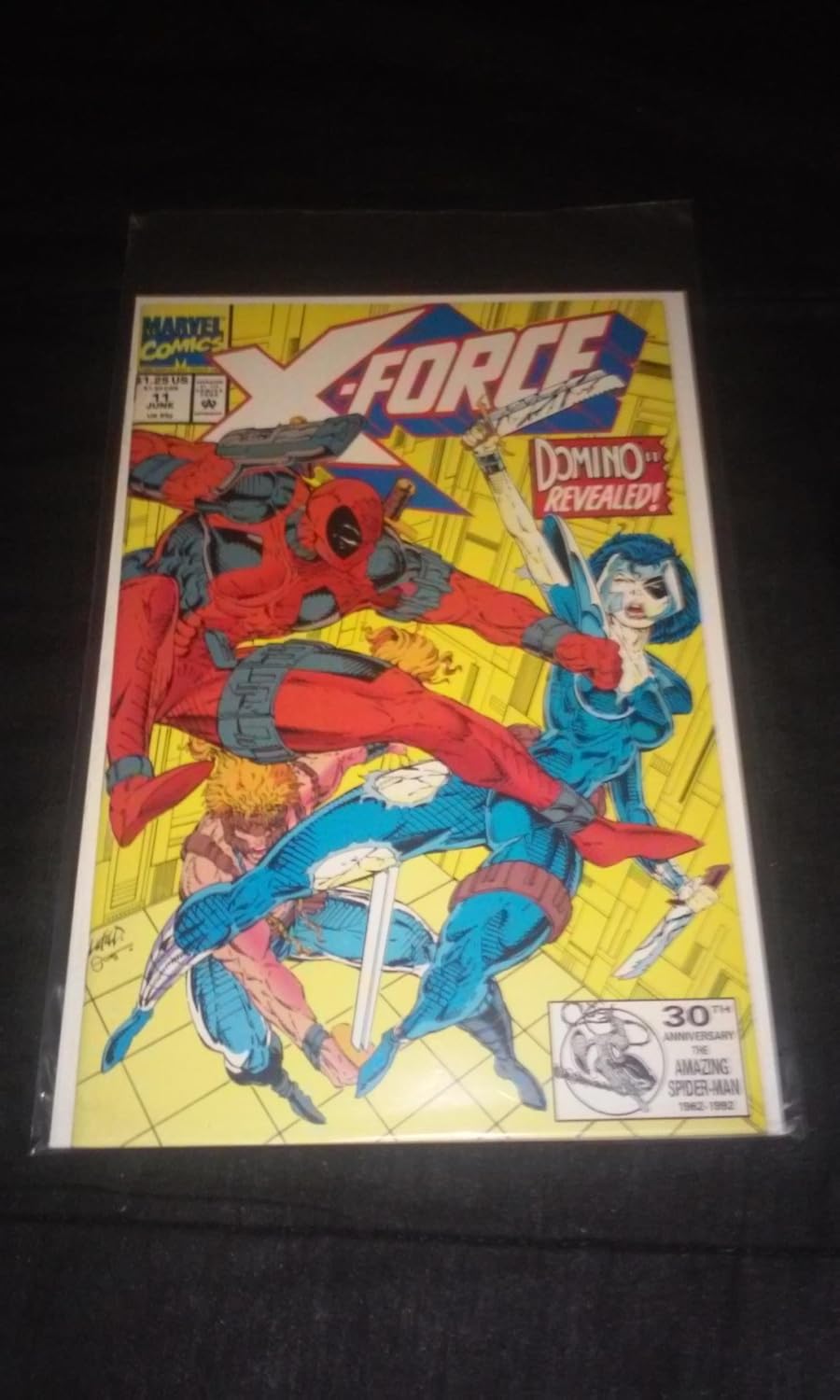 X-Force #11 Deadpool Cover and First Appearance of Domino (Marvel)
X-Force #11 Deadpool Cover and First Appearance of Domino (Marvel)