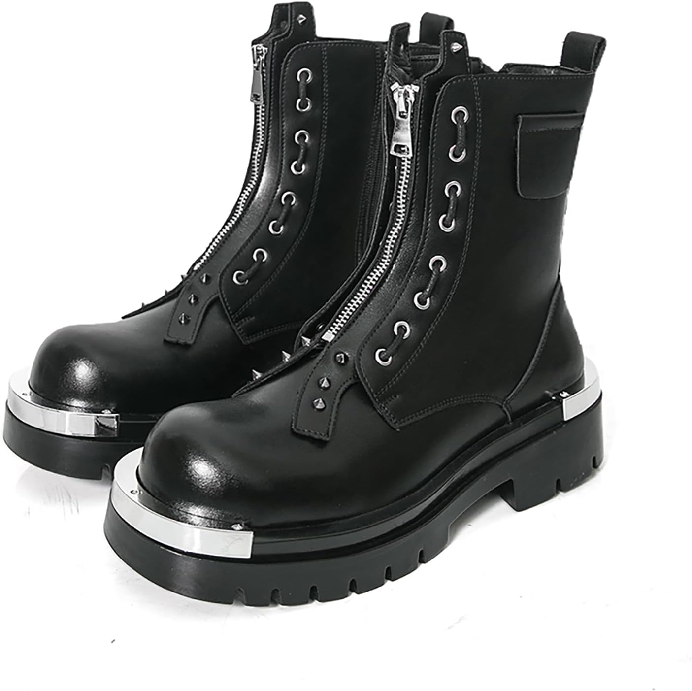 Мужские кожаные ботинки TWODNAWK с металлическим швом, массивной подошвой и округлым носком, молнией, противоскользящие, в стиле механо-панк, для катания на мотоцикле, средние по голенищу, удобные для повседневной носки, улицы и вечеринок, черны...
Мужские кожаные ботинки TWODNAWK с металлическим швом, массивной подошвой и округлым носком, молнией, противоскользящие, в стиле механо-панк, для катания на мотоцикле, средние по голенищу, удобные для повседневной носки, улицы и вечеринок, черны...