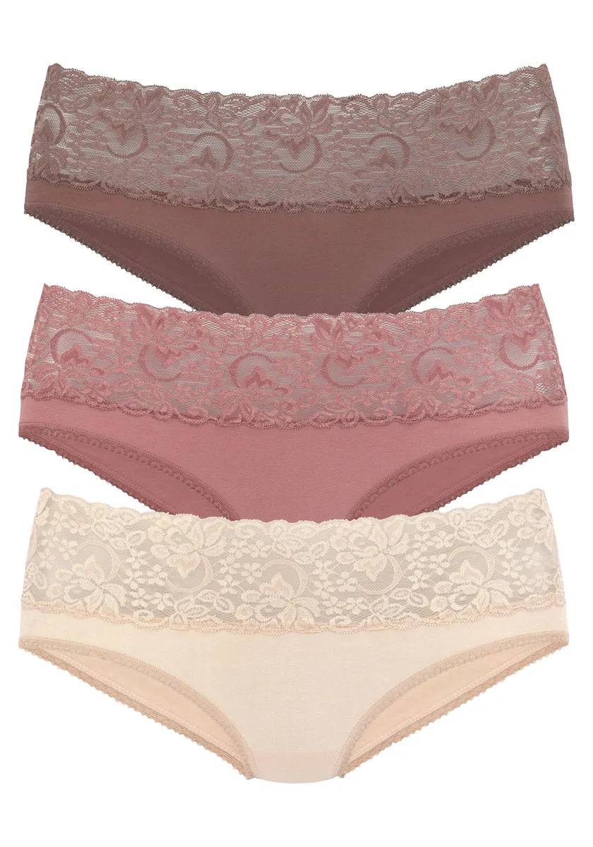 Трусики Vivance (3 шт.) из эластичного хлопка с цветочным кружевом, цвет Rose, Beere, Mahagoni
Трусики Vivance (3 шт.) из эластичного хлопка с цветочным кружевом, цвет Rose, Beere, Mahagoni