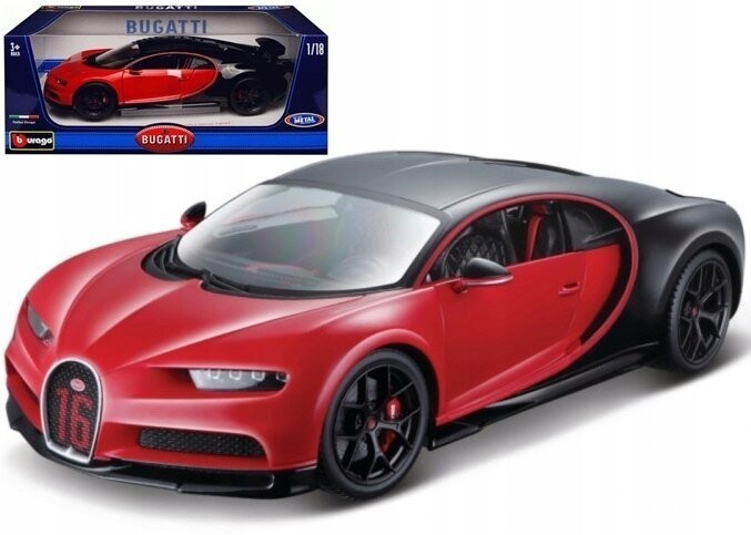 BBurago, Bugatti Chiron Sport 1:18 красная модель BBurago 11044
BBurago, Bugatti Chiron Sport 1:18 красная модель BBurago 11044