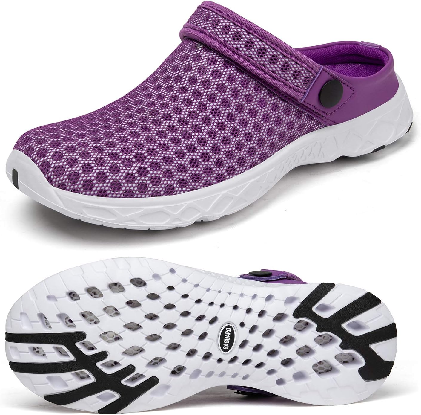 Мужские и женские садовые туфли SAGUARO с быстрой сушкой, легкие дышащие сабо для садоводства, водные туфли, сетчатые сандалии для спорта, активного отдыха, пляжа, бассейна и упражнений, фиолетовый
Мужские и женские садовые туфли SAGUARO с быстрой сушкой, легкие дышащие сабо для садоводства, водные туфли, сетчатые сандалии для спорта, активного отдыха, пляжа, бассейна и упражнений, фиолетовый