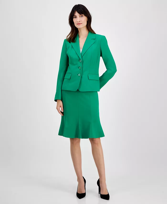 Женский костюм с юбкой-трубой, Regular & Petite Le Suit, зеленый 
Женский костюм с юбкой-трубой, Regular & Petite Le Suit, зеленый