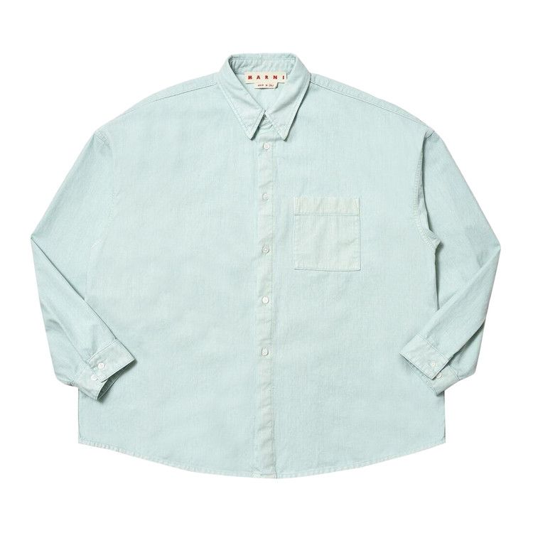 Рубашка Marni Flocked Denim Overshirt, Aquamarine
Рубашка Marni Flocked Denim Overshirt, Aquamarine