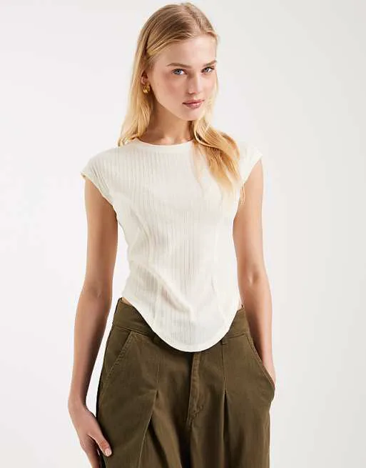 Кремовый топ с короткими рукавами ASOS DESIGN, Бежевый, Кремовый топ с короткими рукавами ASOS DESIGN
Кремовый топ с короткими рукавами ASOS DESIGN, Бежевый, Кремовый топ с короткими рукавами ASOS DESIGN