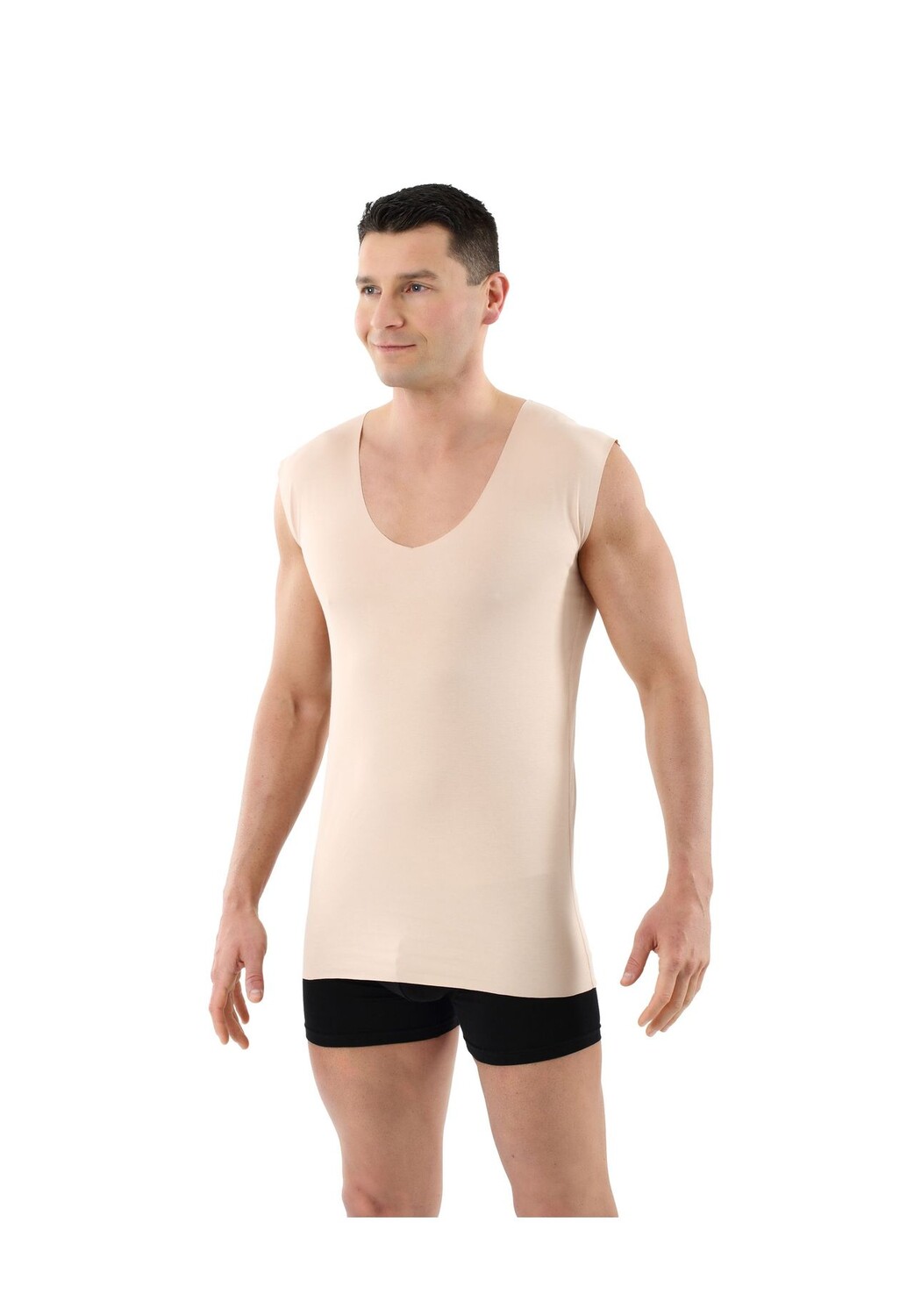 Майка Lasercut без подола Deep-V без рукавов Albertkreuz, бежевый
Майка Lasercut без подола Deep-V без рукавов Albertkreuz, бежевый