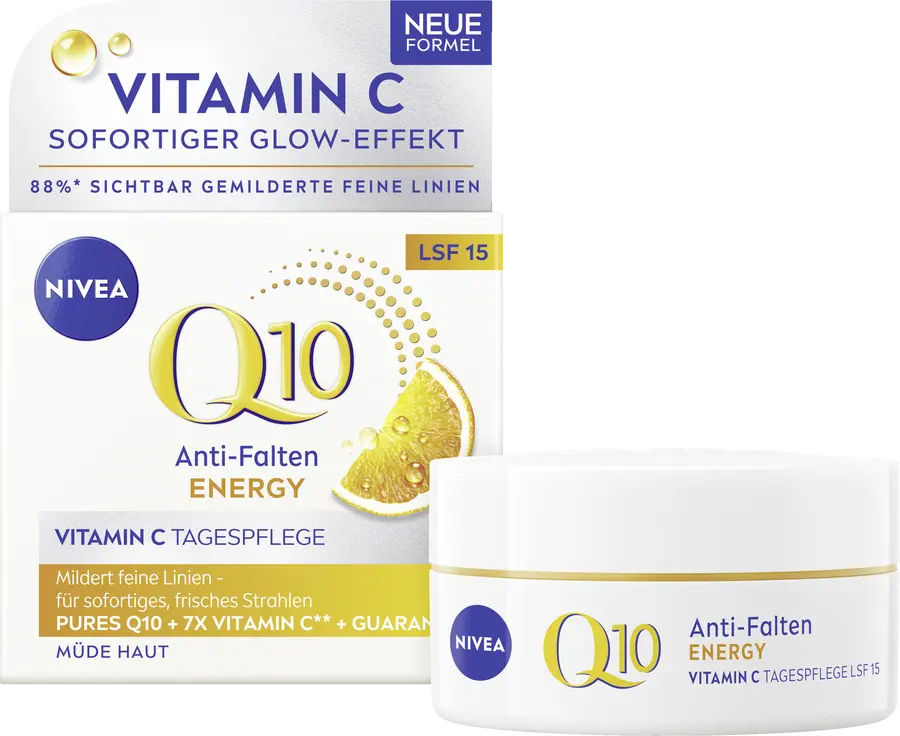 Дневной крем NIVEA Q10 Energy Anti-Falten Tagespflege LSF 15
Дневной крем NIVEA Q10 Energy Anti-Falten Tagespflege LSF 15