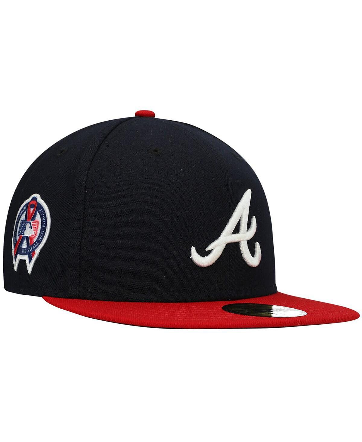Мужская темно-синяя шляпа Atlanta Braves 9, 11 с мемориальной боковой нашивкой 59Fifty. New Era
Мужская темно-синяя шляпа Atlanta Braves 9, 11 с мемориальной боковой нашивкой 59Fifty. New Era