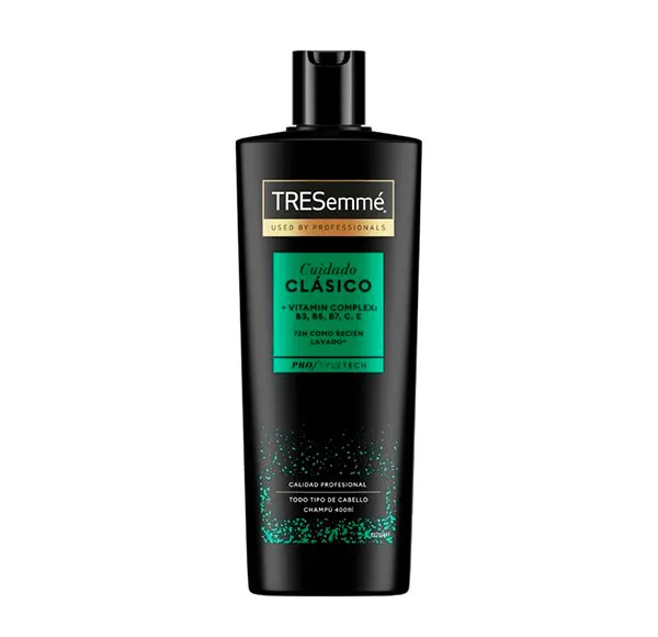 Шампунь для всех типов волос Cuidado Clásico Tresemmé, 400 ml
Шампунь для всех типов волос Cuidado Clásico Tresemmé, 400 ml